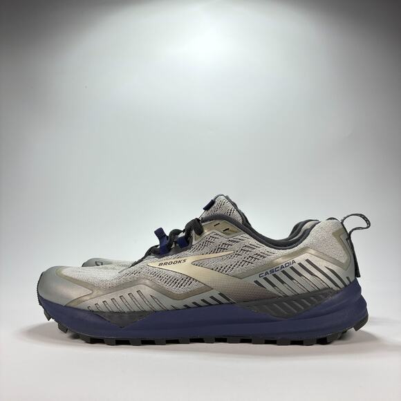 Brooks Cascadia 15 Gray Blue Trail Running Shoes 1103401D034 Men’s Size 10.5 - Picture 5 of 11
